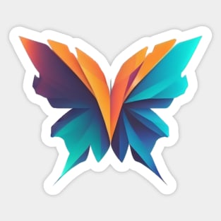 Butterfly Flight - Minimalist butterfly design for the environment Sticker